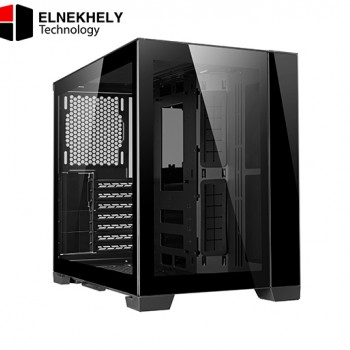 Lian Li O11D MINI‑X – Compact ATX/M‑ATX/Mini‑ITX Tower, Dual‑Chamber, SPCC/Aluminum/Tempered Glass, Up to 9 Fans & Triple 360 mm Radiators